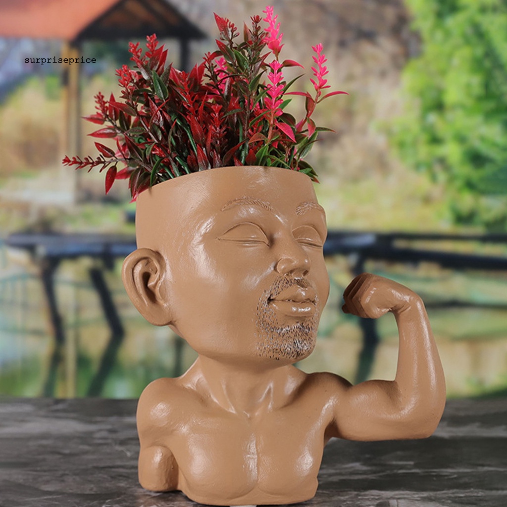 Chậu Trồng Cây Hình Khuôn Mặt Có Thể Tái Sử Dụng Chống Thời Tiết