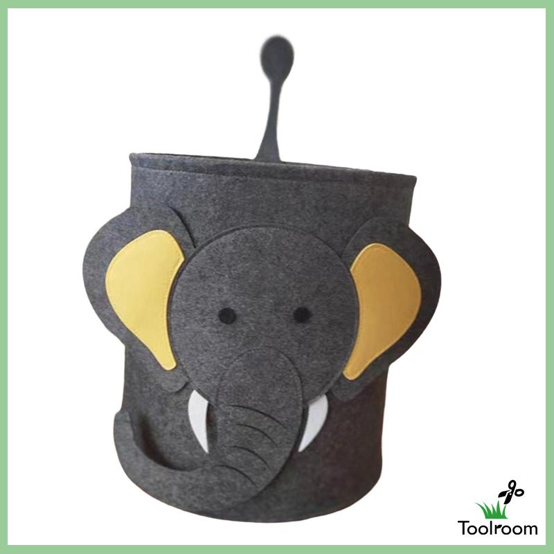 Giỏ Đựng Đồ Giặt / Đồ Chơi Bằng Vải Nỉ Mềm Mại Gọn Nhẹ