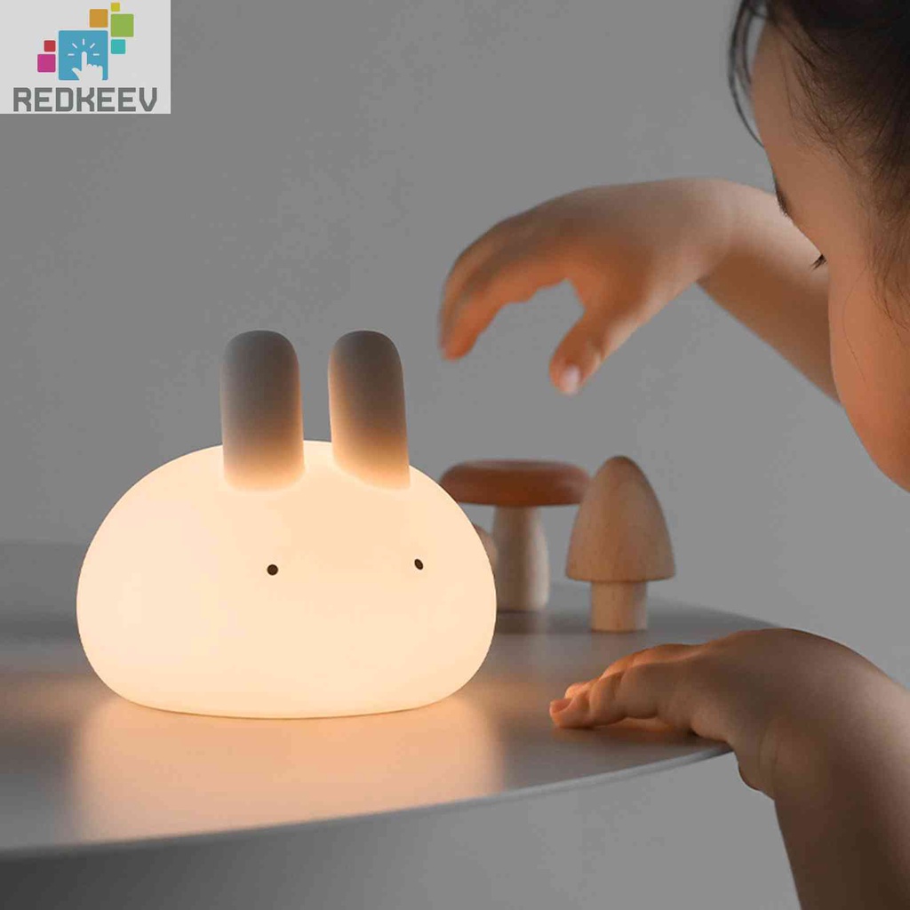 Đèn Ngủ 1200mAh Hình Thỏ Hoạt Hình Dễ Thương