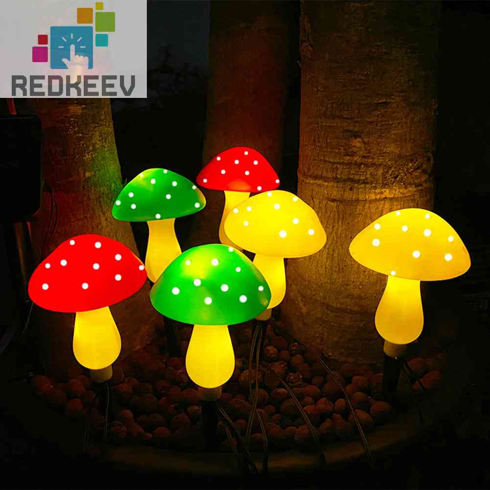 Đèn LED Hình Nấm 6 Trong 1 Sử Dụng Năng Lượng Mặt Trời Thân Thiện Với Môi Trường