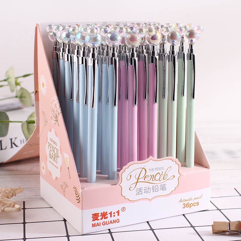 Bút Chì Kim Loại Màu Macaron Dễ Thương 0.5mm 0.7mm