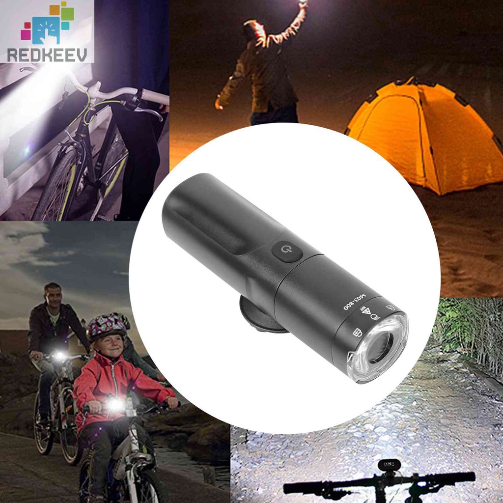 Đèn Pha Xe Đạp USB 5V 2500mAh Siêu Sáng