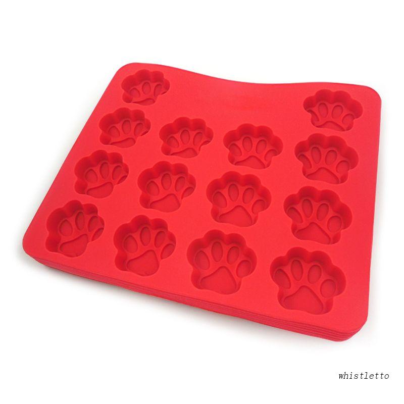 Khuôn Silicone Làm Bánh Kẹo Hình Dấu Chân Cún Đáng Yêu