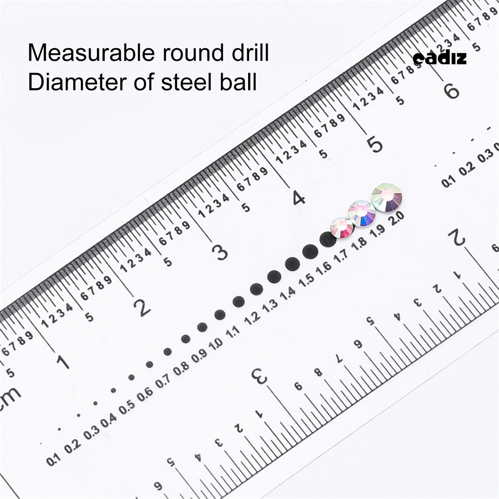 Set 10 Thước Đo Hai Cân Bằng Nhựa Mềm Dẻo Trong Suốt Linh Hoạt Dùng Cho Làm Móng Nghệ Thuật