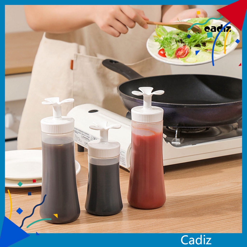Bình Đựng Gia Vị Dạng Bóp 210 / 350ml Trong Suốt Chống Biến Dạng Tiện Dụng Cho Nhà Bếp