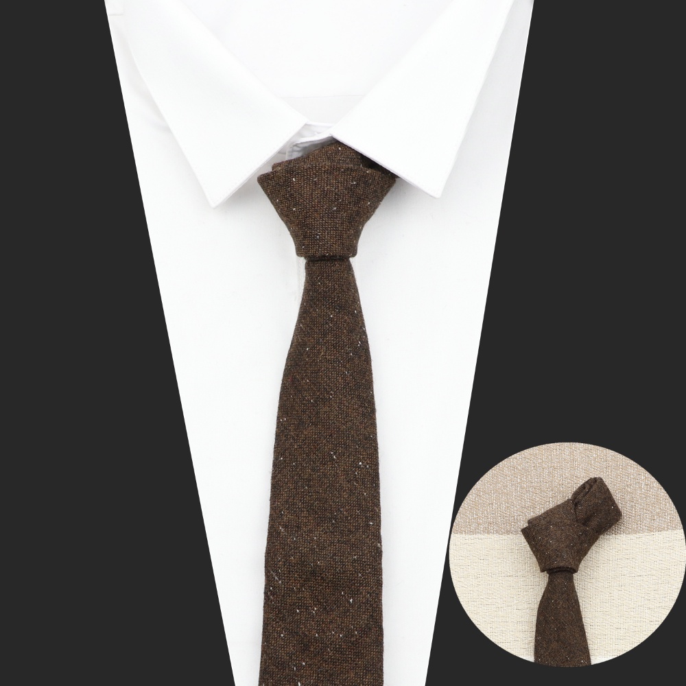 Cà Vạt Len 100% Màu Sắc Vintage Chất Lượng Cao Dành Cho Nữ