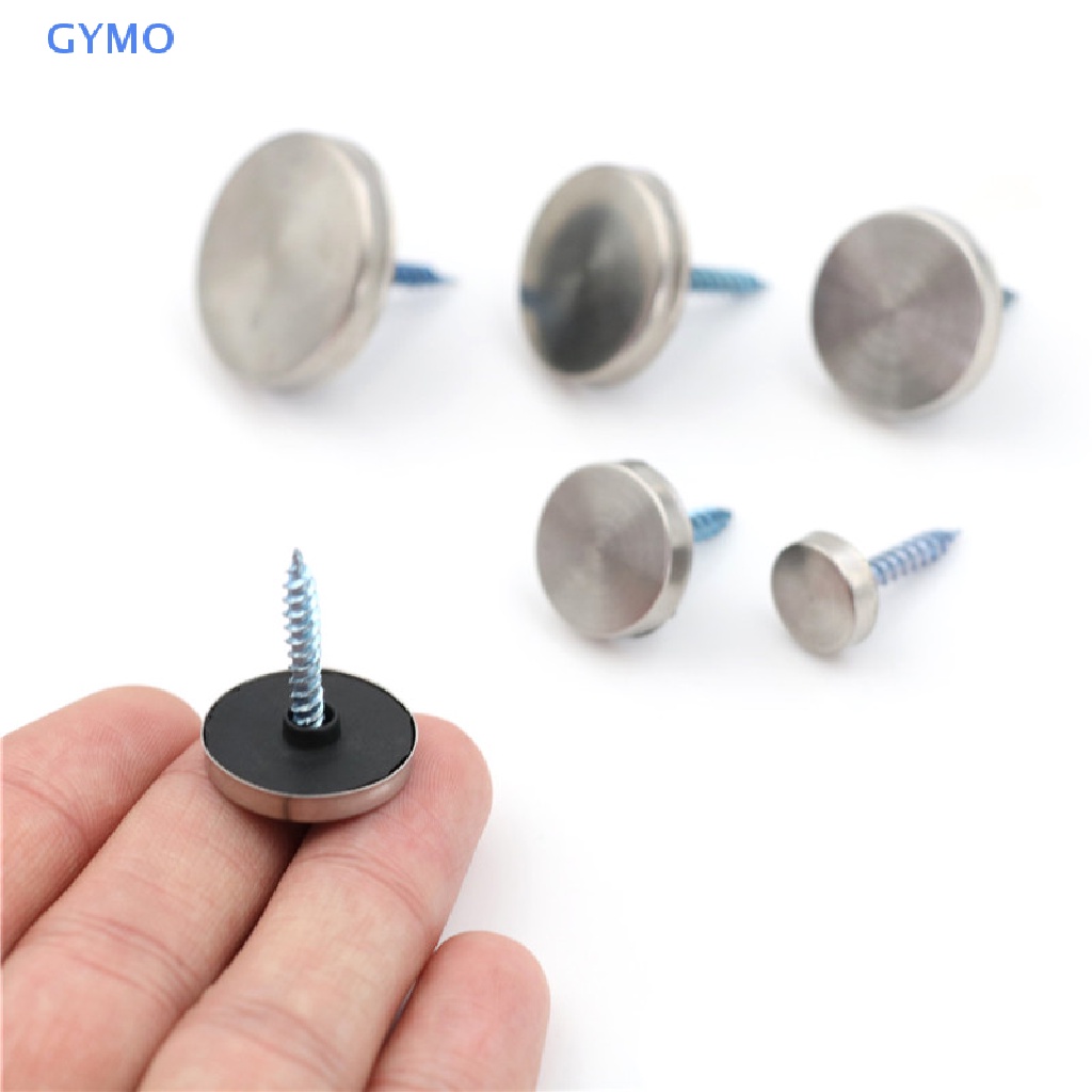 [cxGYMO] Set 8 Nắp Gương Trang Điểm Bằng Thép Không Gỉ