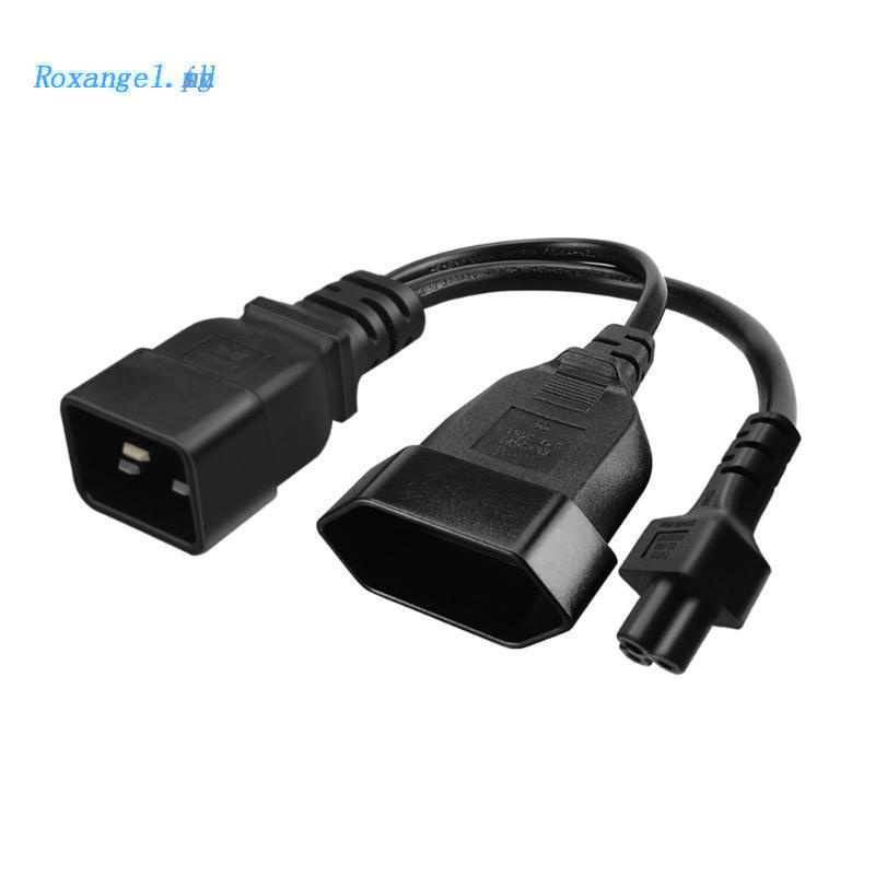 Dây Cáp Nguồn Chia IEC320 C20 Sang C5 + EU4.0mm IEC 320 C20 Male Sang C5 + EU4.0mm Female