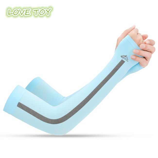 1 Đôi Găng Tay Chống Nắng Bằng Lụa Lạnh Thoáng Khí Khô Nhanh