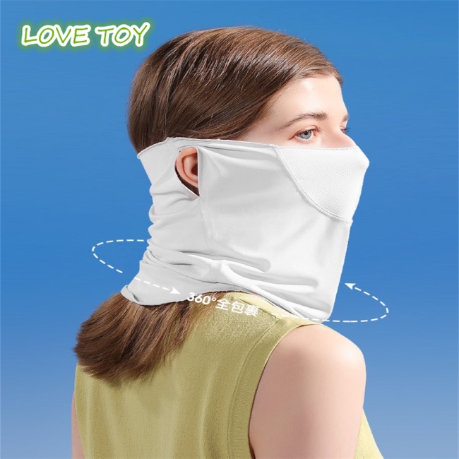 Nkodok Khăn Choàng Lụa Lạnh Chống Nắng Chống Tia UV Bảo Vệ Khuôn Mặt Cho Nữ Khi Lái
