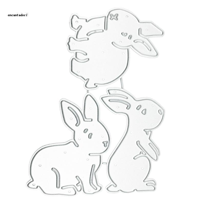 ✿ Khuôn Cắt Giấy Kim Loại Hình Chữ Happy Easter