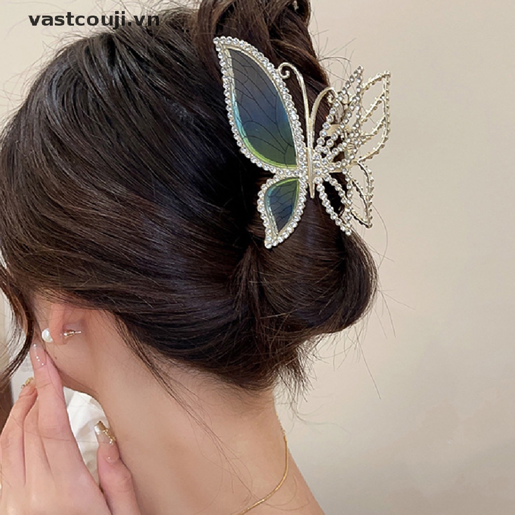 Kẹp Tóc Bướm Đính Đá Thời Trang