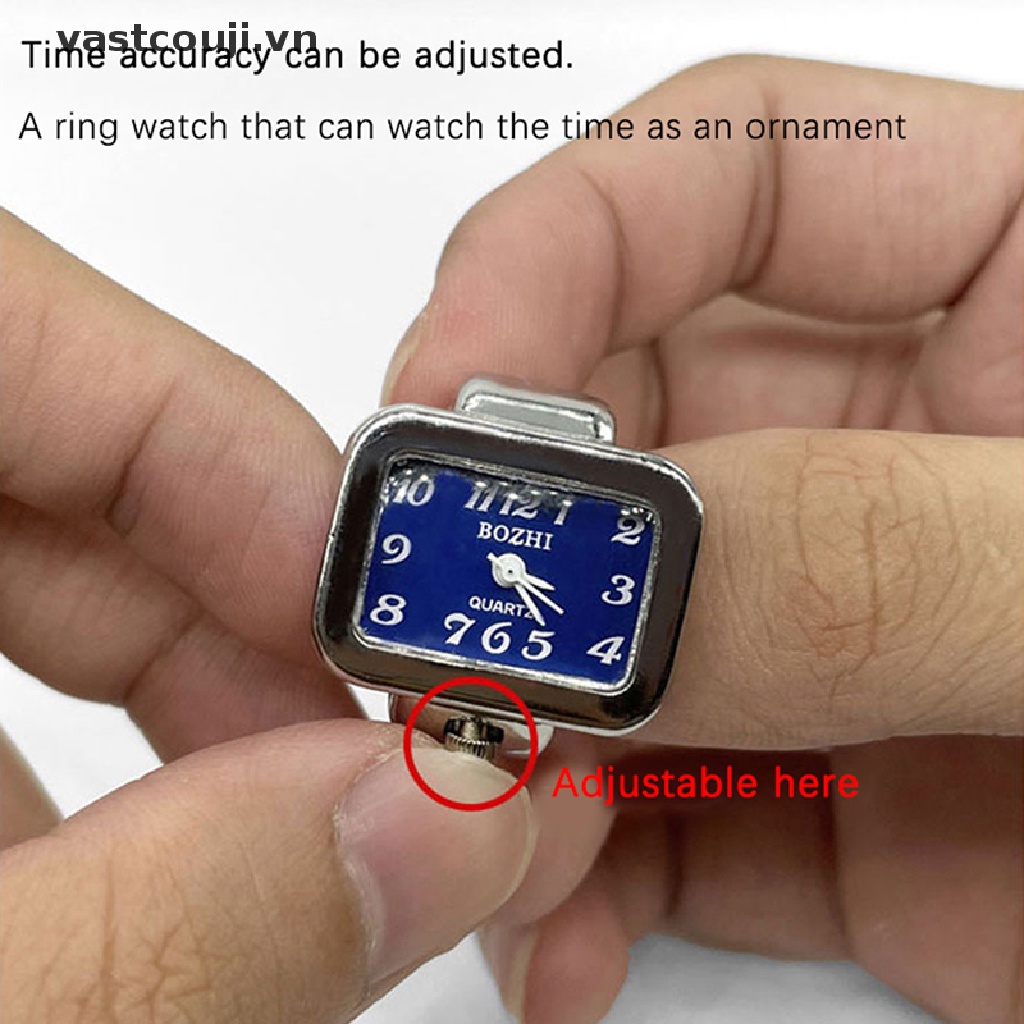 Nhẫn Đồng Hồ Co Giãn Phong Cách Hip hop Cá Tính Cho Cặp Đôi
