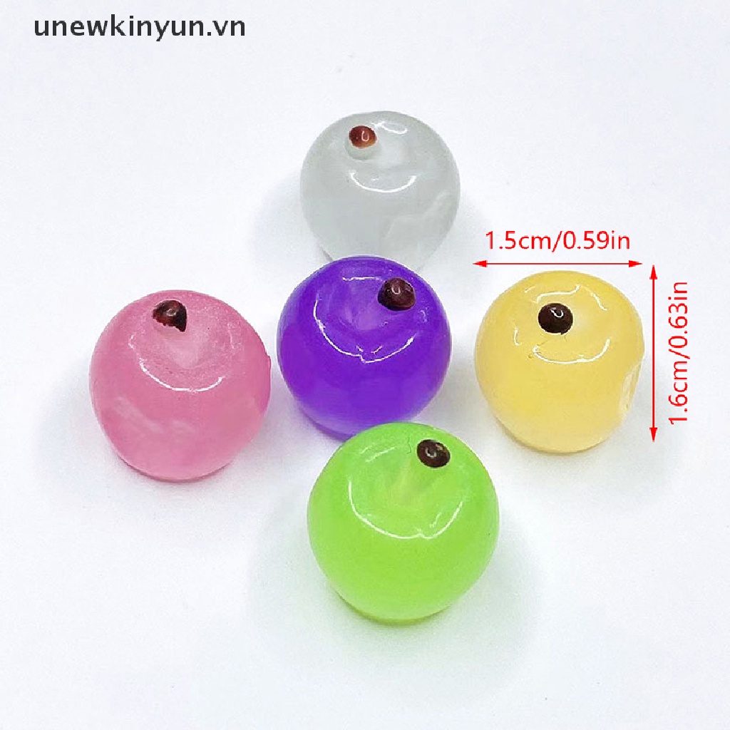 Bộ 5 Quả Táo Mini Bằng Nhựa Phát Quang Dùng Để Trang Trí