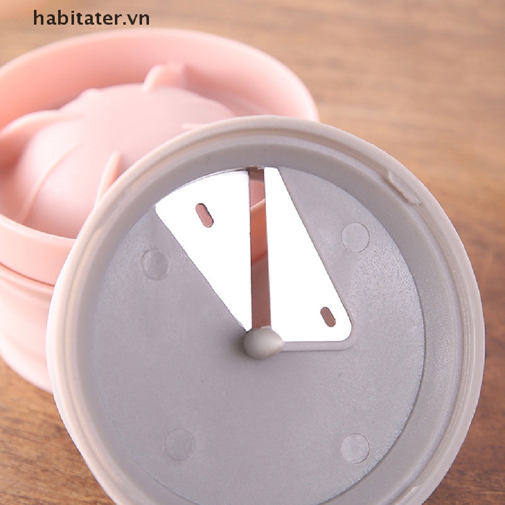 TATER 1pc Plastic Lemon Slicer Stainless Steel Hidden Blade Fruit Slicer For Kitchen VN