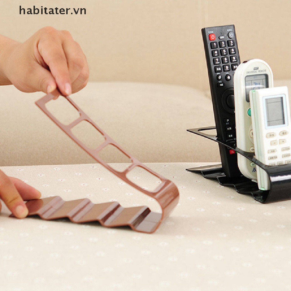 TATER 4 Section TV Remote Control Holder Home Appliance Remote Control Storage Rack VN
