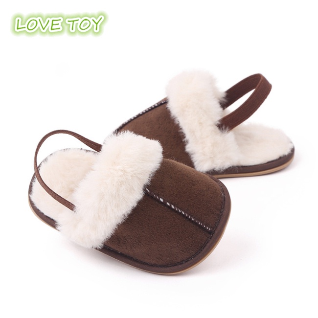 Giày Lười Cotton Đế Mềm Dày Dặn Cho Bé