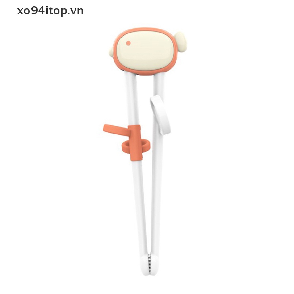 1 Cặp Đũa Tập Ăn Có Thể Tái Sử Dụng Kèm Vòng Silicon Cho Bé