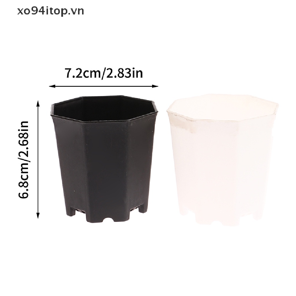 Set 10 Chậu Cây Mini Hình Vuông Trang Trí