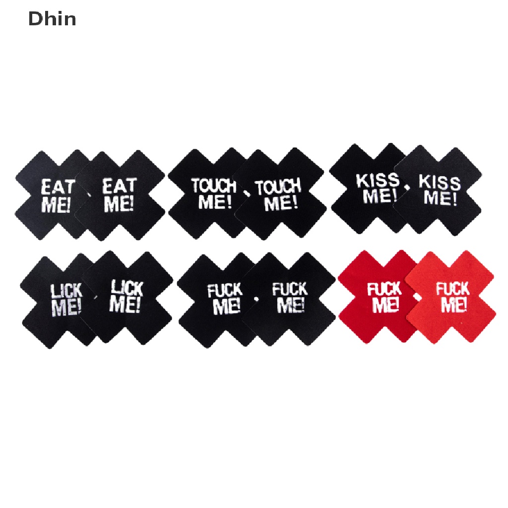 [Dhin] Núm Ti Giả Gợn Sóng Hình Chữ Thập Màu Trắng / Đen / Hồng Tùy Chọn rin COD Cho Nữ