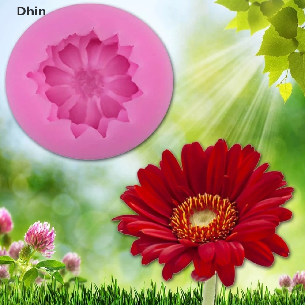 Khuôn Silicone Tạo Hình Hoa Cúc Làm Bánh Cupcake / Chocolate DIY