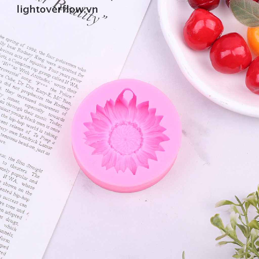 1 Khuôn Silicon Làm Xà Phòng Hình Hoa Hướng Dương 3D DIY