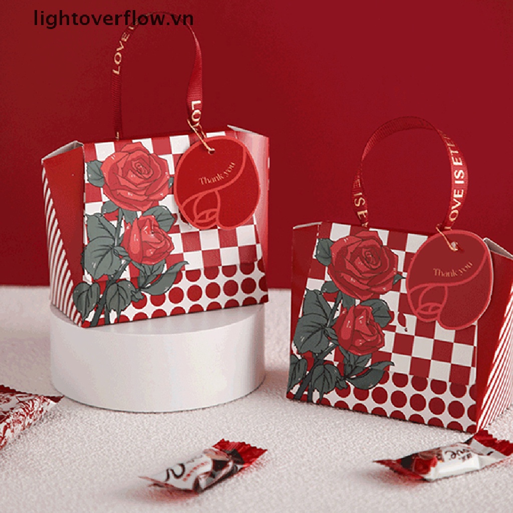 1 Hộp Đựng Kẹo Cưới / Quà Tặng In Chữ Màu Đồng Sáng Tạo