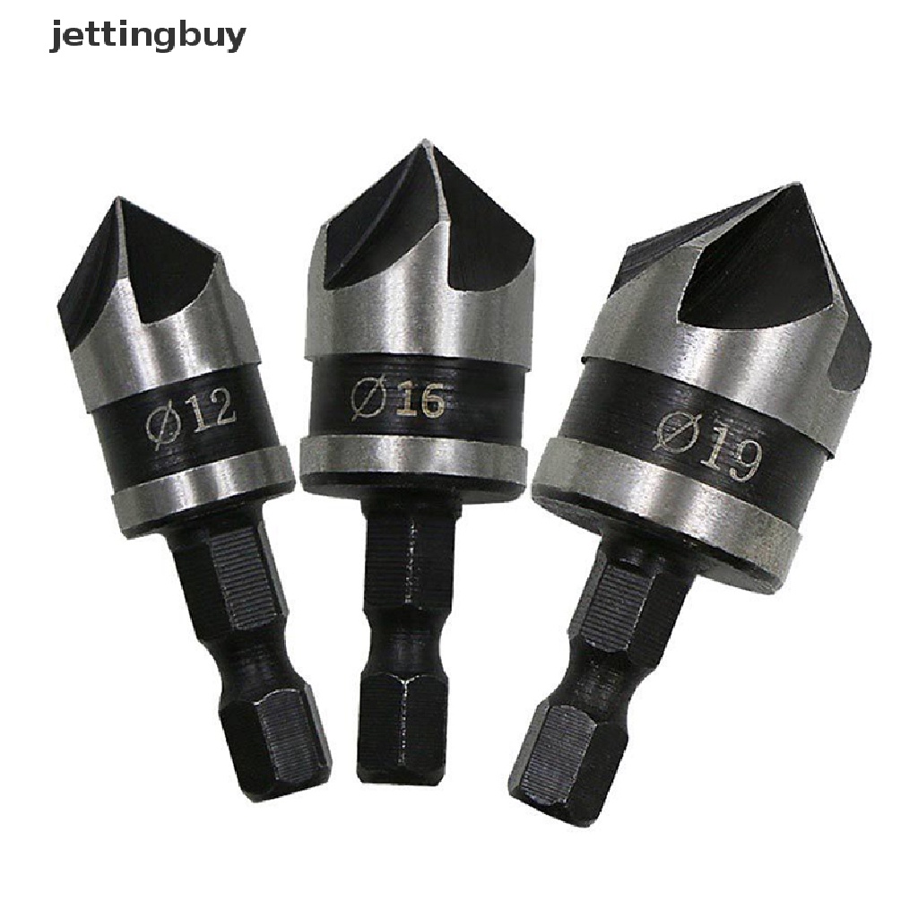 Bộ 3 Mũi Khoan Bằng Thép Carbon Hình Lục Giác