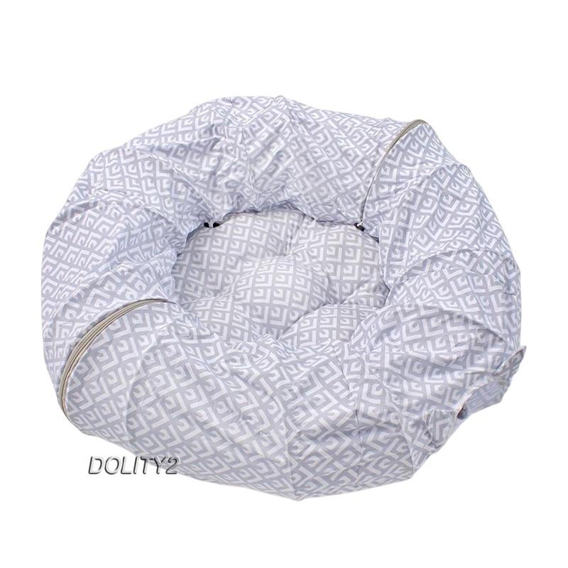 [Dolity2] Giường Ống Chui Có Bóng Treo Đồ Chơi Gấp Gọn Được Cho Mèo