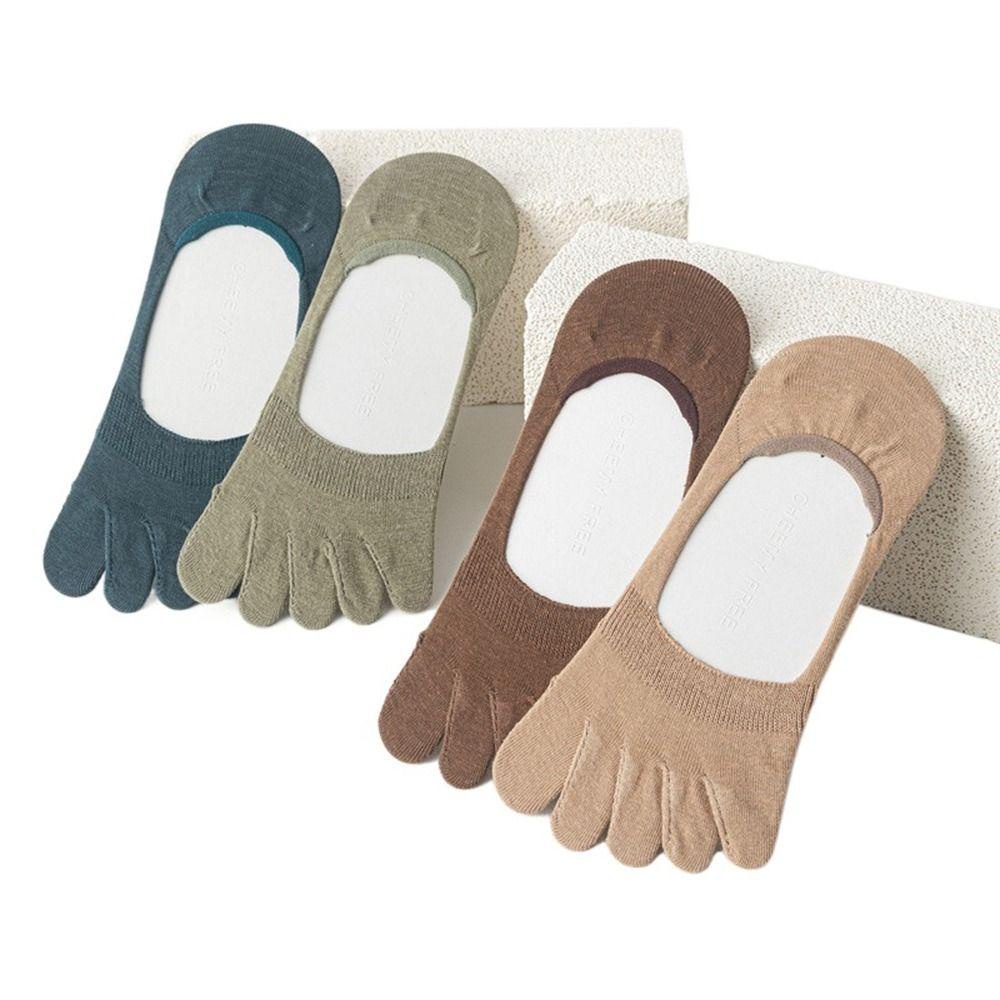Vớ Cotton Năm Ngón Thoáng Khí Màu Sắc Đơn Giản WMES15H
