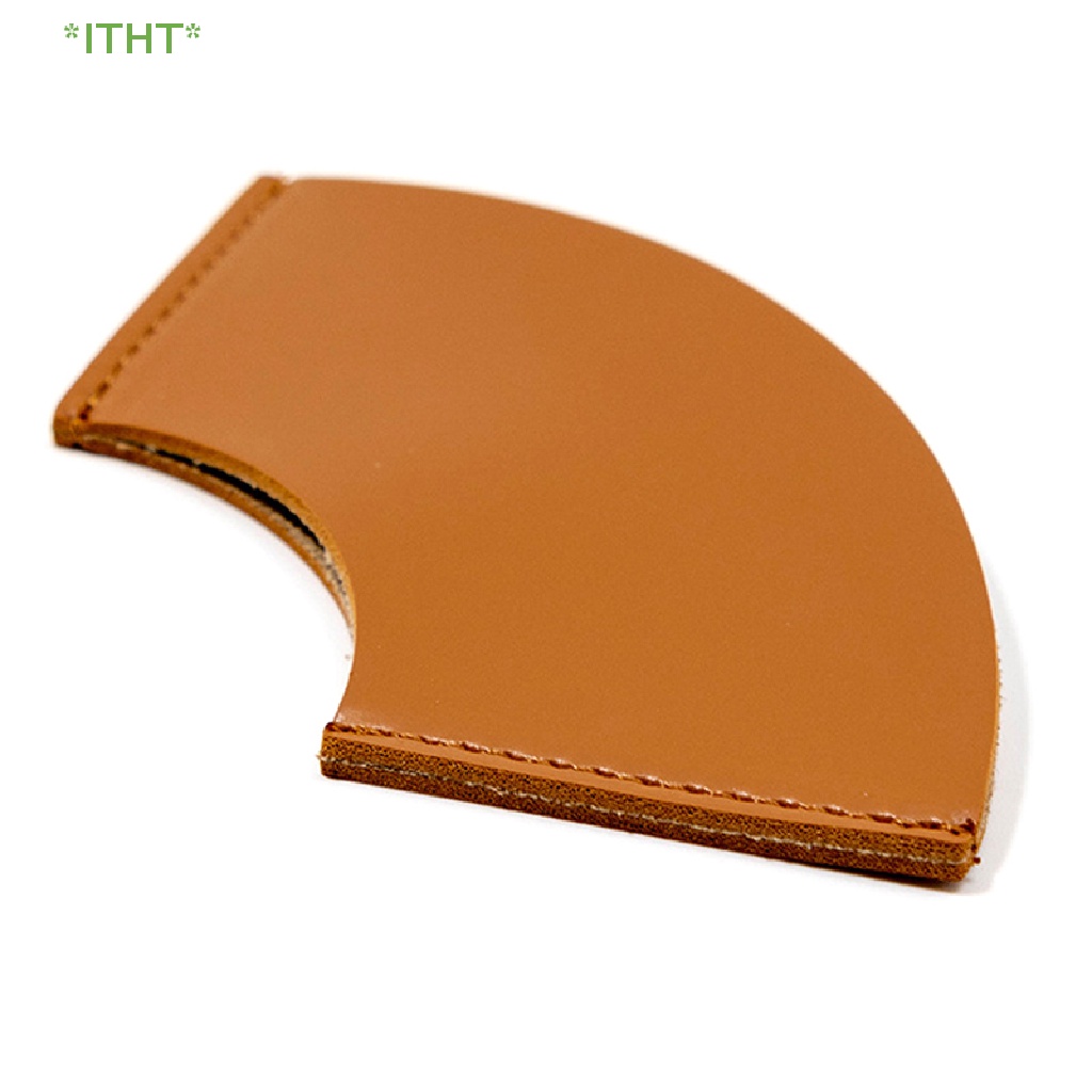 Kẹp Đánh Dấu Trang Sách Bằng Da Hình Quạt Mini Phong Cách Vintage Mới