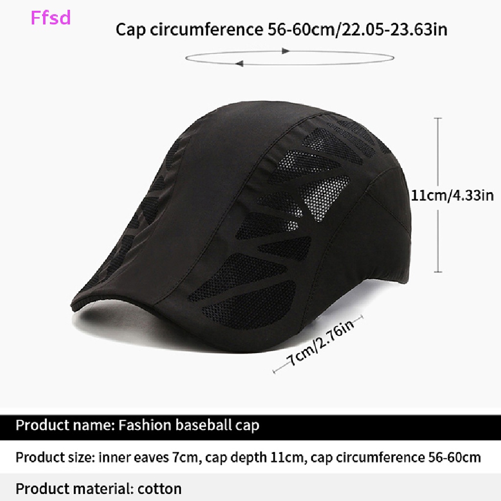 {Ffsd} Mũ Lưỡi Trai Thể Thao Unisex Phối Lưới Khô Nhanh Bảo Vệ Hàng Ngày Cho Nam Và Nữ Hoạt Động Ngoài Trời