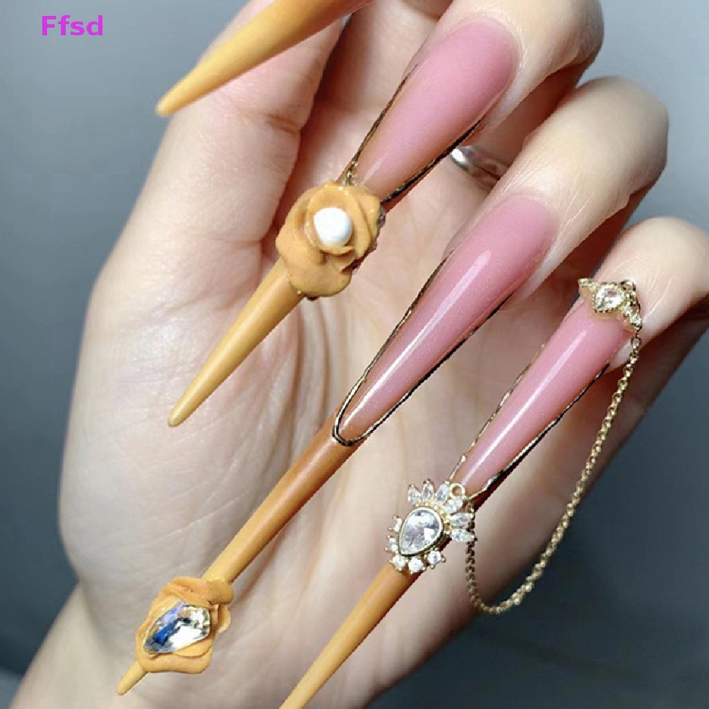 Set 100 Miếng Dán Acrylic Uv Hỗ Trợ Nối Dài Móng Chuyên Nghiệp