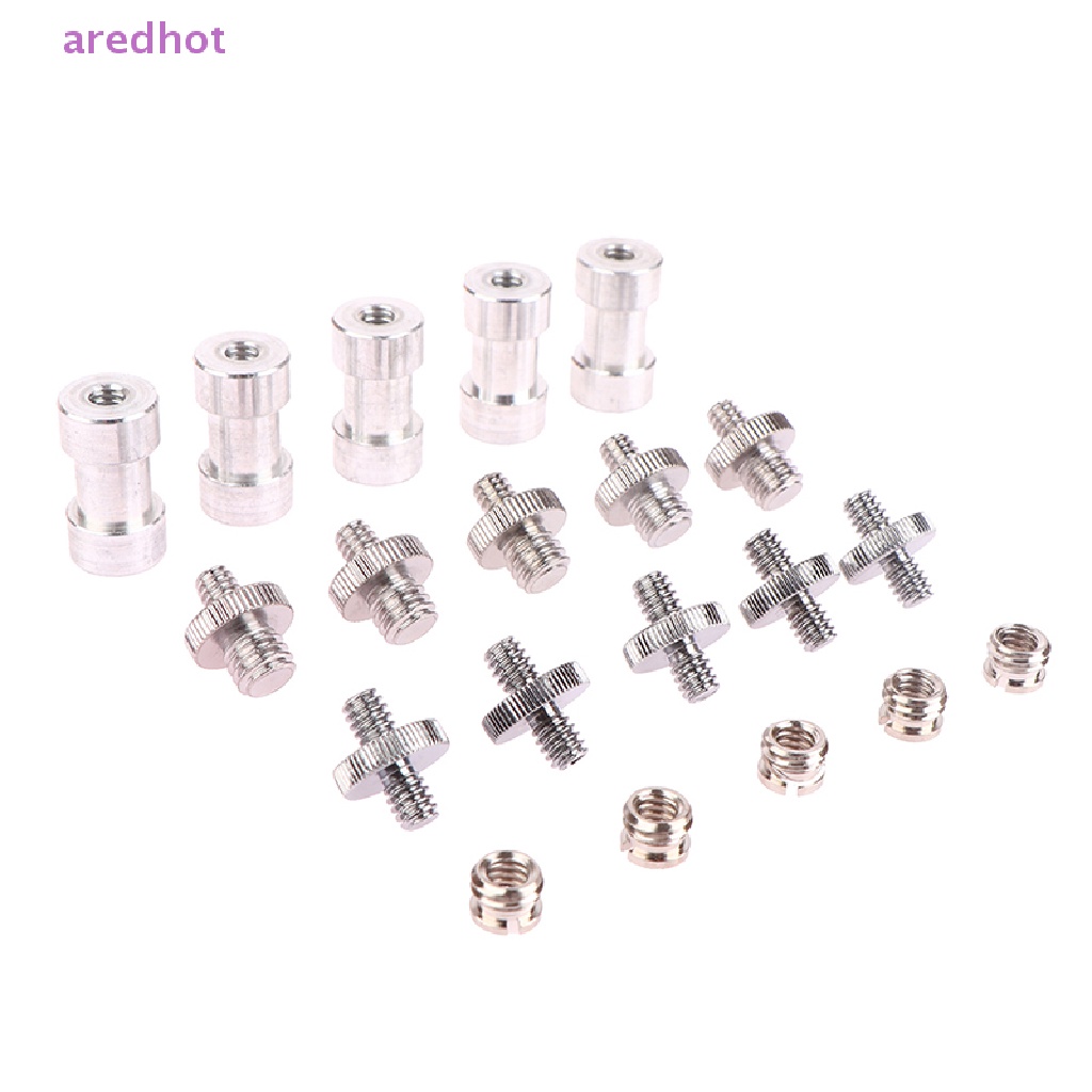 aredhot 22Pcs Camera Screw 1/4 to 3/8 Camera Mount Adapter Hot Shoe Adapter Set NEW
