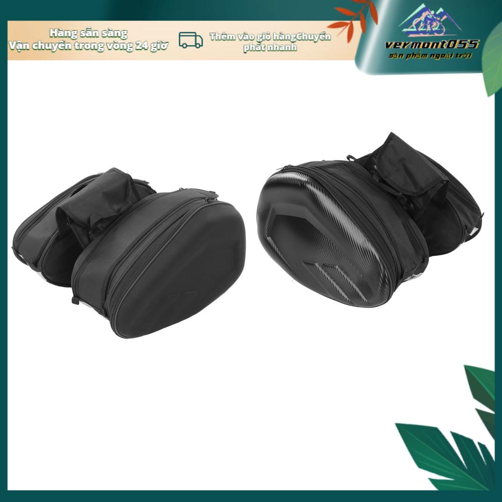 1 Cặp Túi Vải Oxford 600D Gắn Yên Xe Máy Đa Năng