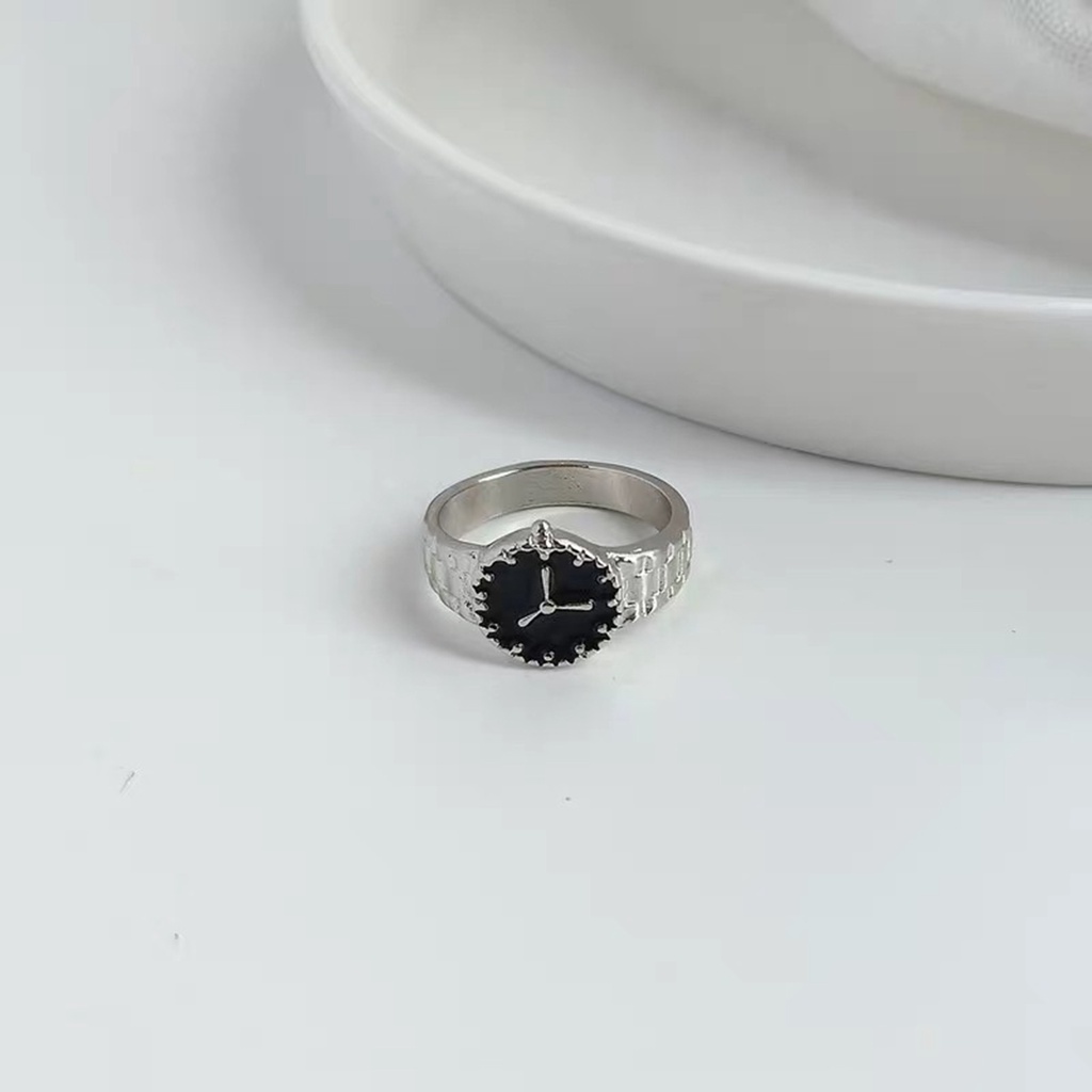 Nhẫn Đồng Hồ Hình Học Màu Sáng Phong Cách Ins Sang Trọng Dự Tiệc