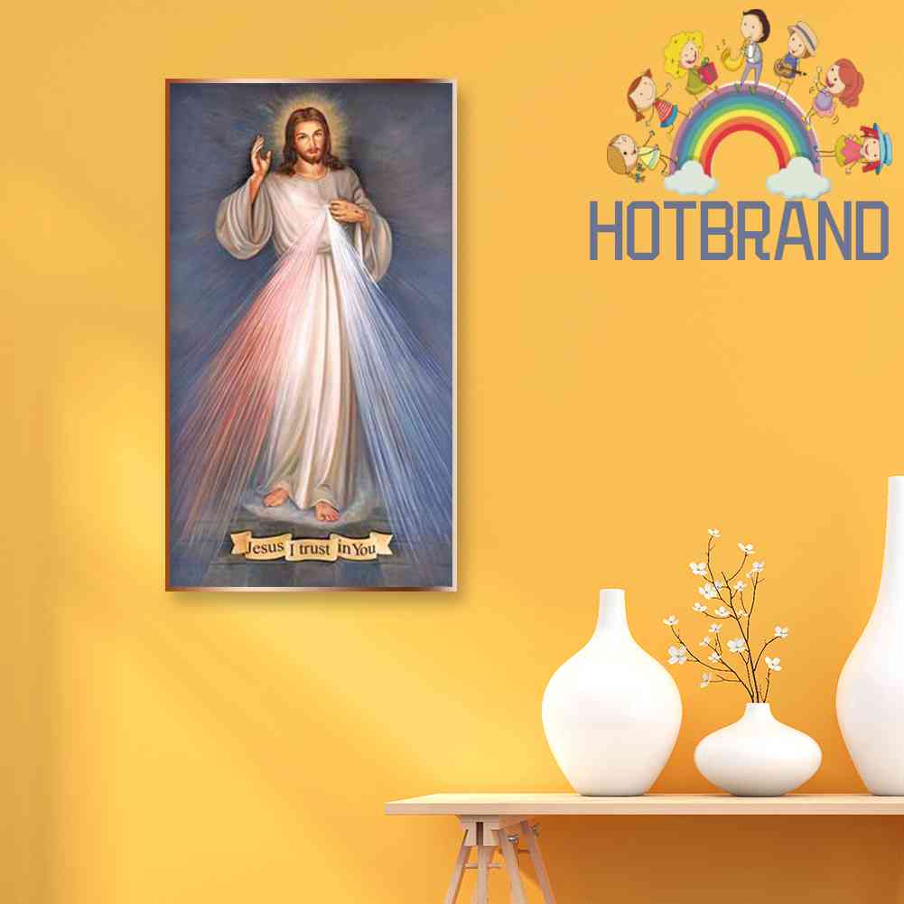 Bộ Tranh Đính Đá 5D Toàn Diện Họa Tiết Chúa Jesus Độc Đáo Trang Trí Nhà Cửa