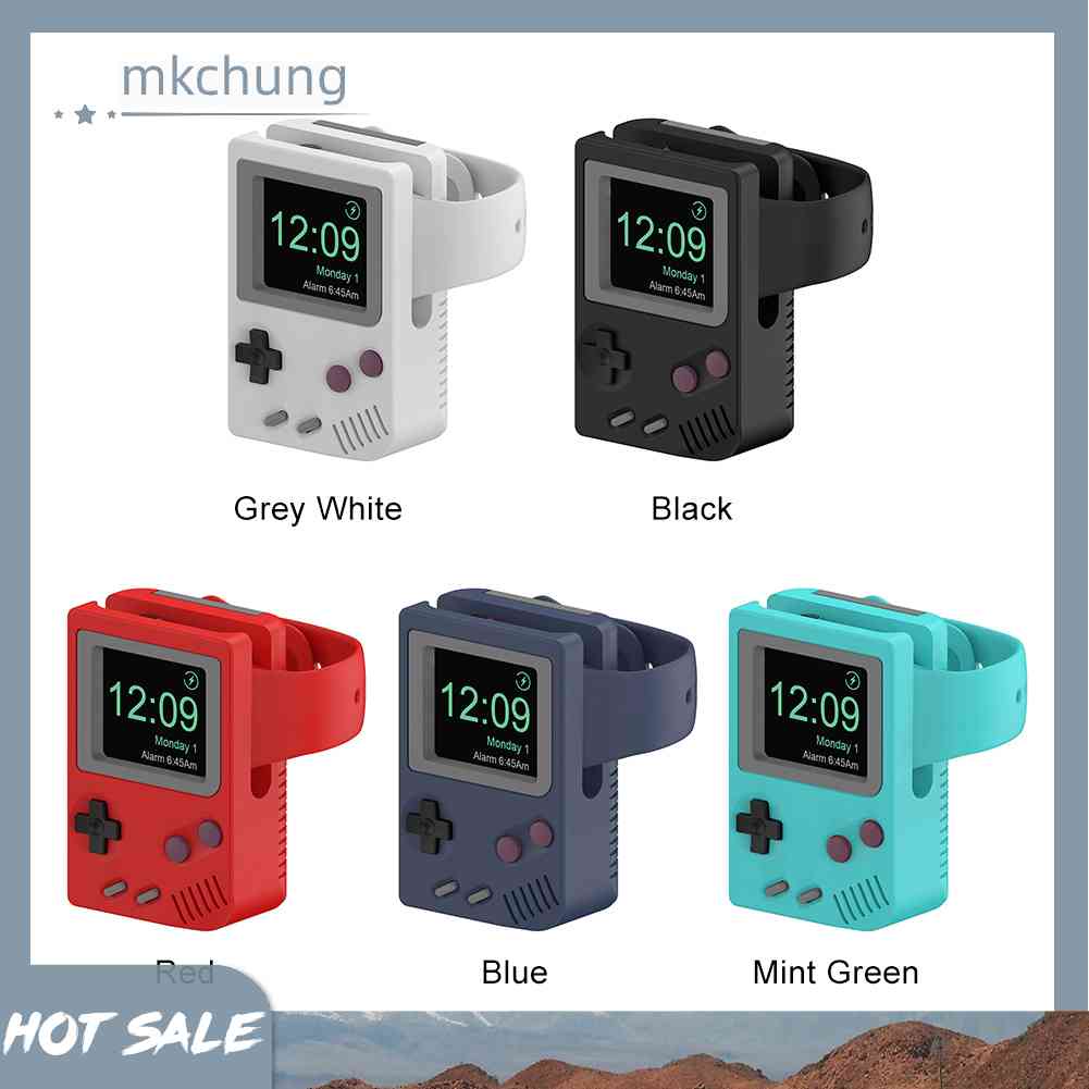 Đế Sạc Silicone Cho Đồng Hồ Thông Minh Apple IWatch 8 7 6 5 4 3 2 1 Se