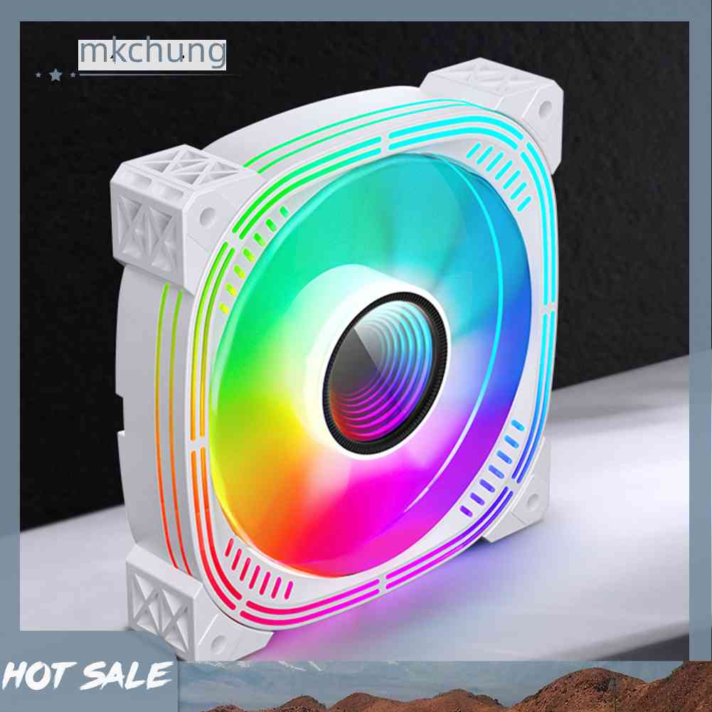 Quạt Tản Nhiệt 12cm 12V 4 Pin PWM 24LEDs Cho Máy Tính