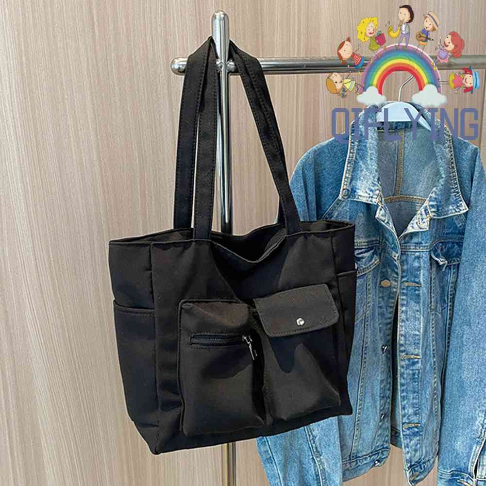 Túi Xách Canvas Màu Sắc Đơn Giản Thời Trang Cho Nữ