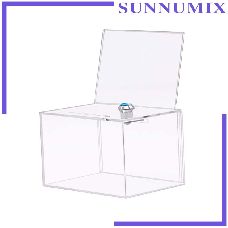 Hộp Sưu Tập Nhận Thức Bằng Acrylic Trong Suốt Có Khóa