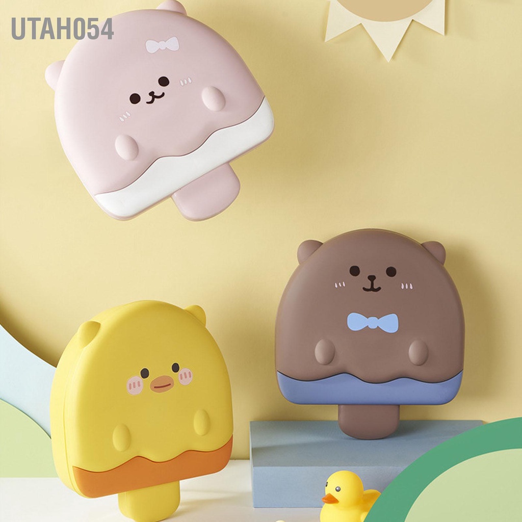 Utah054 Khay Đựng Kẹo 5 Ngăn Có Nắp Hoạt Hình Đồ Ăn Nhẹ Dễ Thương Phục Vụ Trái Cây Cho Dã Ngoại Ngoài Trời