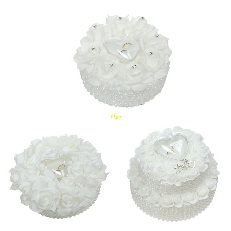 Gối Để Nhẫn Cưới Hình Hoa Hồng