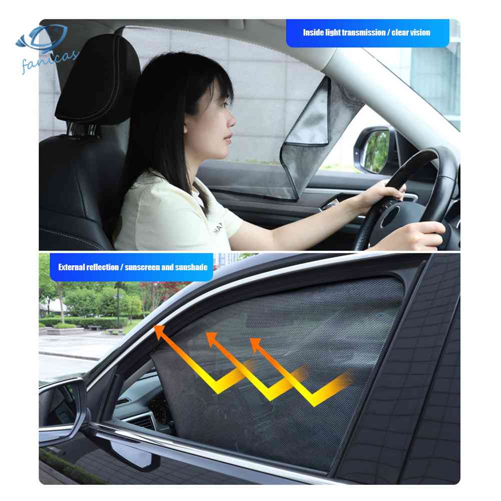 Bộ 2 Tấm Lưới Che Nắng 10 s Chuyên Dùng Cho Cửa Sổ Xe Hơi