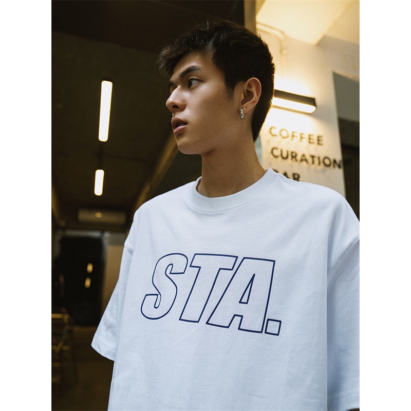 Sta &amp; - Áo Thun cotton Nguyên Chất Tay Ngắn Cổ Thuyền Cảm Biến Nhiệt Có Dây Mùa Hè Cho Nam Và Nữ