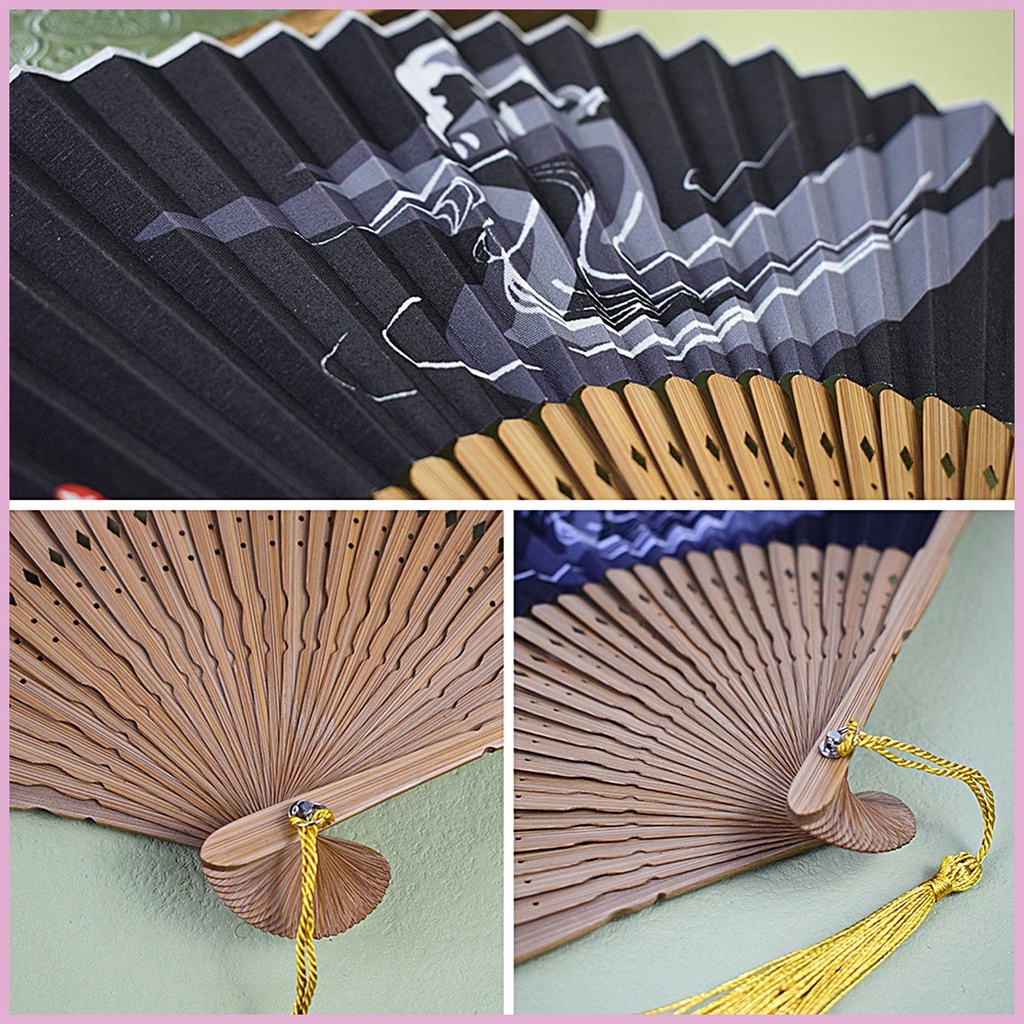 Quạt Xếp Cầm Tay Phong Cách Trung Hoa Cổ Điển