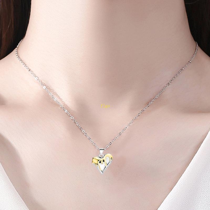 Flgo 1 Cặp Vòng cổ Nam Châm Hình Trái Tim Cho Cặp Đôi Sáng Tạo