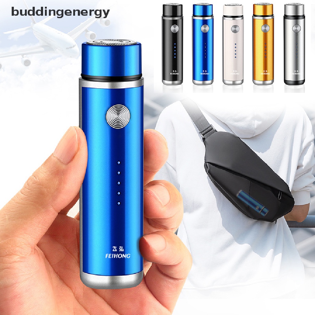 {BUDDI} Máy Cạo Râu Điện Mini Di Động Toàn Thân Sạc USB Cho Nam {BUDDI}