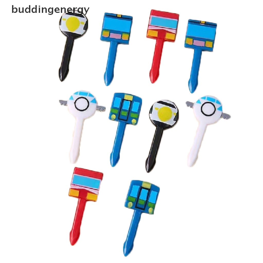{BUDDI} Set 10 Nĩa Ăn Trái Cây / Món Tráng Miệng Hình Xe Hơi Mini Trang Trí Bữa Tiệc {BUDDI}