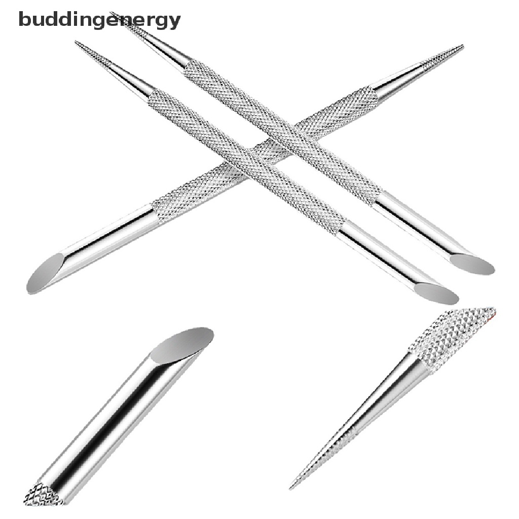 1 Dụng Cụ Tẩy Tế Bào Chết Cho Móng Hai Đầu Bằng Thép Không Gỉ